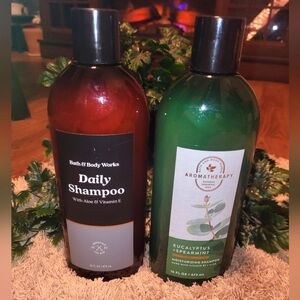 Eucalyptus and Aloe SHAMPOO Duo with Vitamin E. Bath and Body Works brand.
